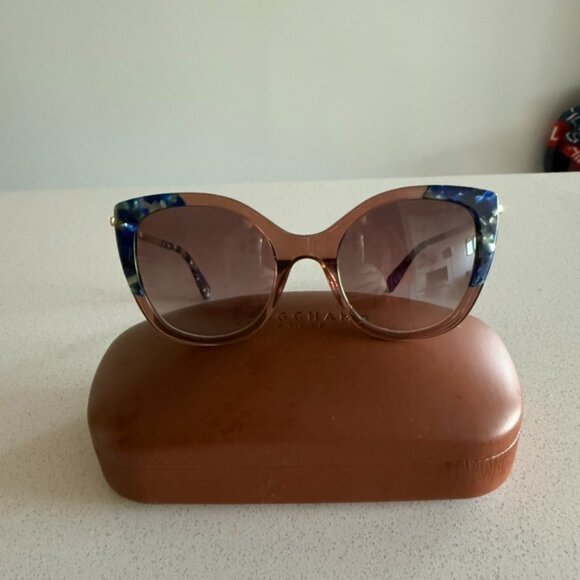 Longchamp Women\'s Brown and Blue Sunglasses main image 4